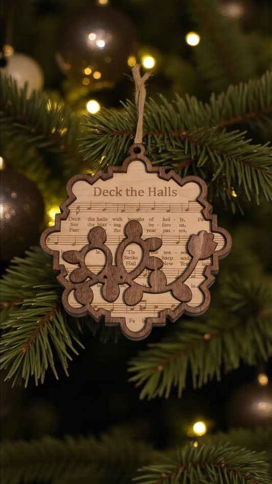 Lyrical Christmas Ornament - "Deck the Halls"