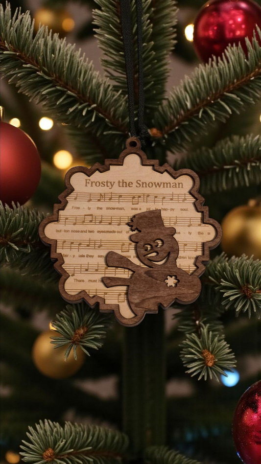 Lyrical Christmas Ornament - "Frosty"